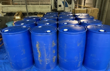 泡消火設備一斉開放弁　廃液作業